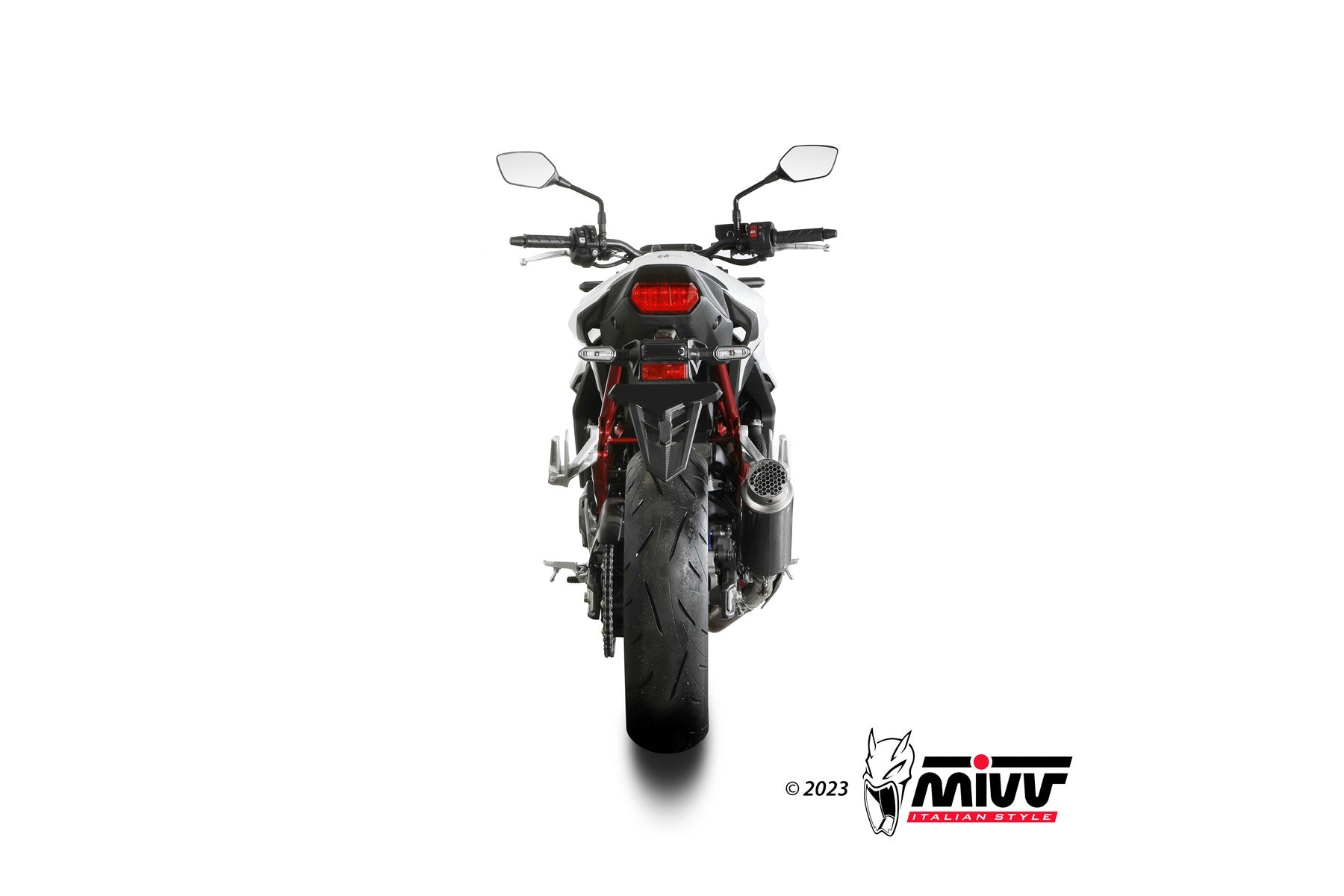 TERMINALI DI SCARICO IN CARBONIO MIVV GPPRO HONDA CB750 HORNET 2023 - 2024