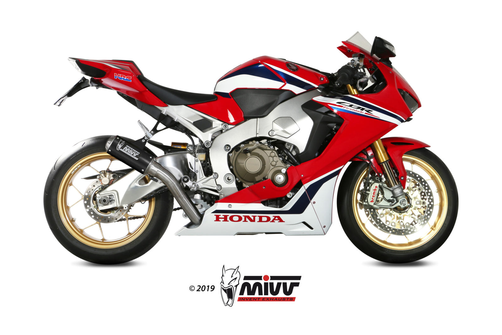 TERMINALI DI SCARICO IN CARBONIO RACING MIVV MK3 HONDA CBR 1000 RR 2017 - 2019