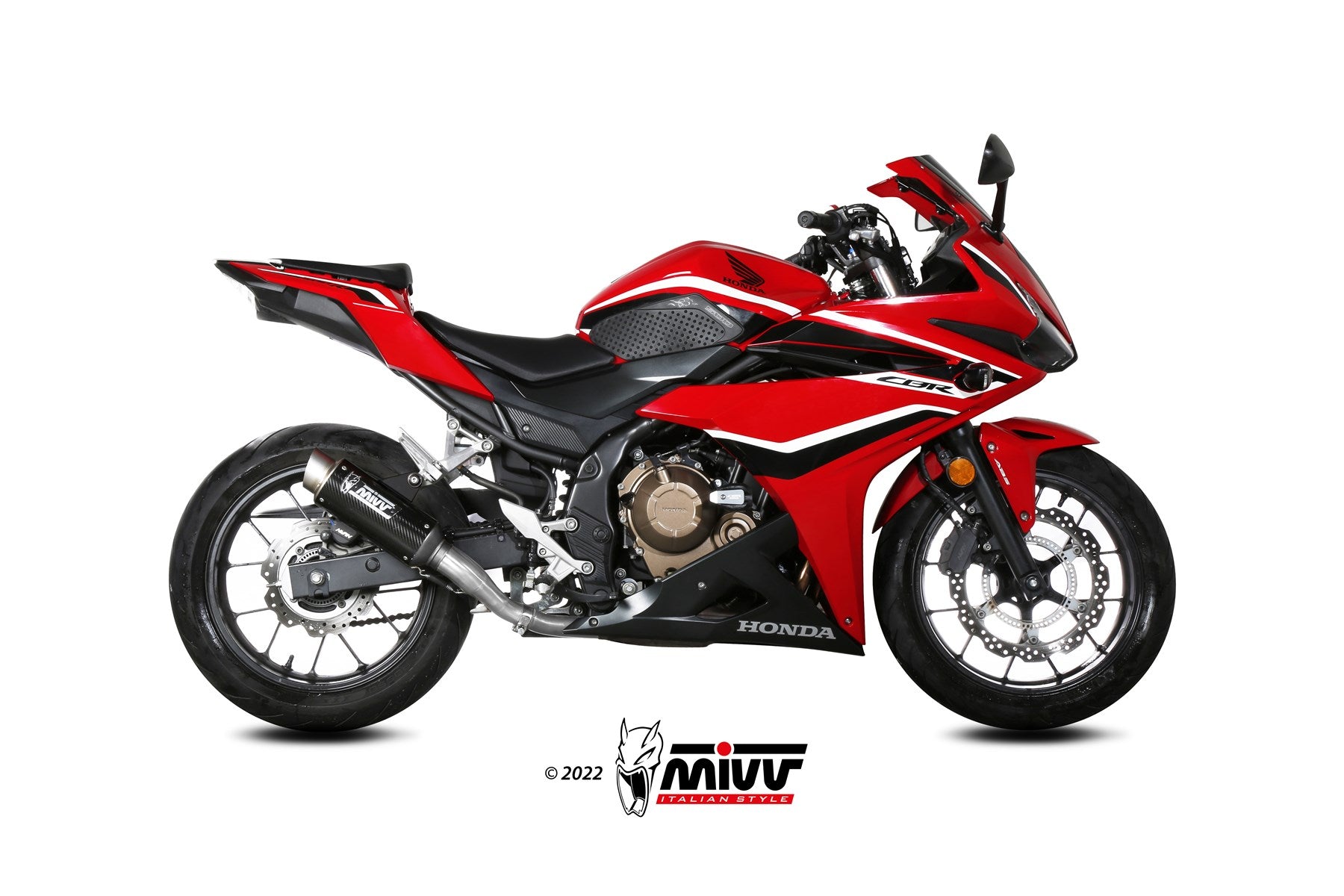 TERMINALE DI SCARICO IN CARBONIO MIVV GPPRO HONDA CBR 500 R 2019 - 2020