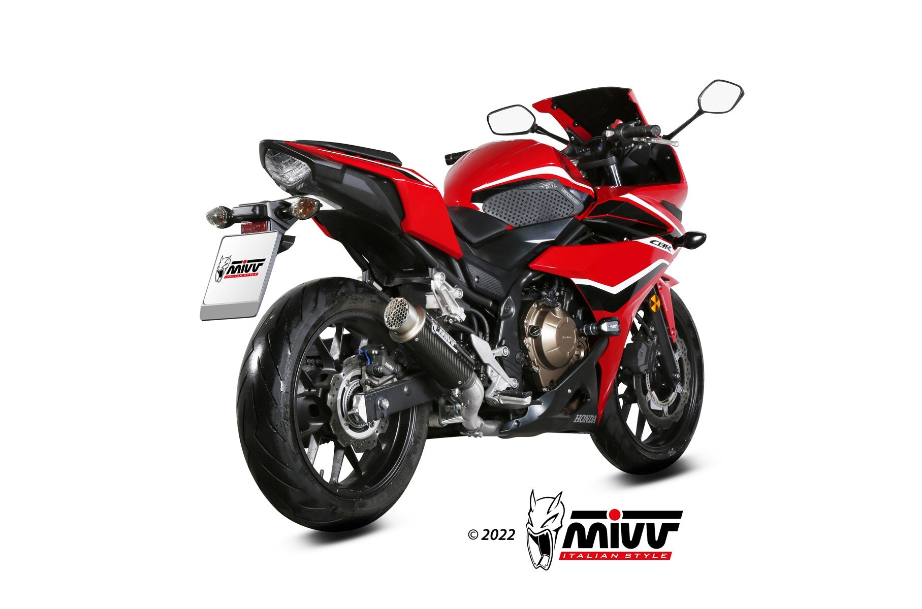 TERMINALE DI SCARICO IN CARBONIO RACING MIVV MK3 HONDA CBR 500 R 2019 - 2020