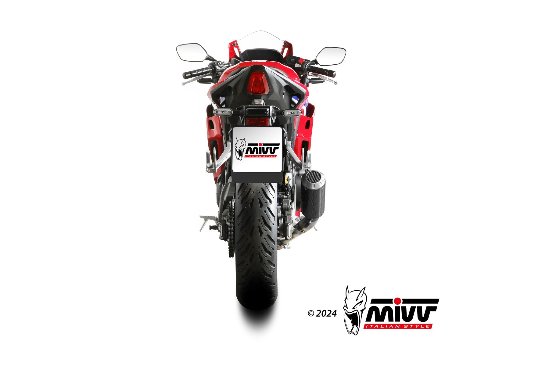 TERMINALE DI SCARICO IN CARBONIO RACING MIVV MK3 HONDA CBR 500 R 2024