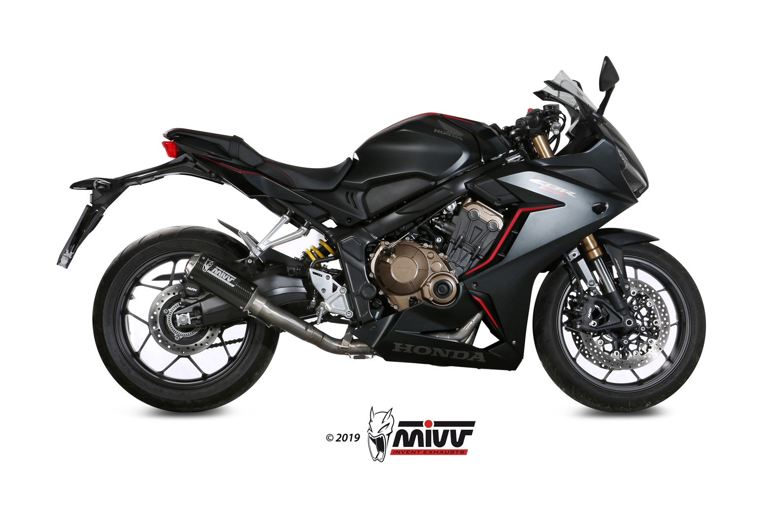 SCARICO COMPLETO IN CARBONIO RACING MIVV MK3 HONDA CBR 650 R 2019 - 2023
