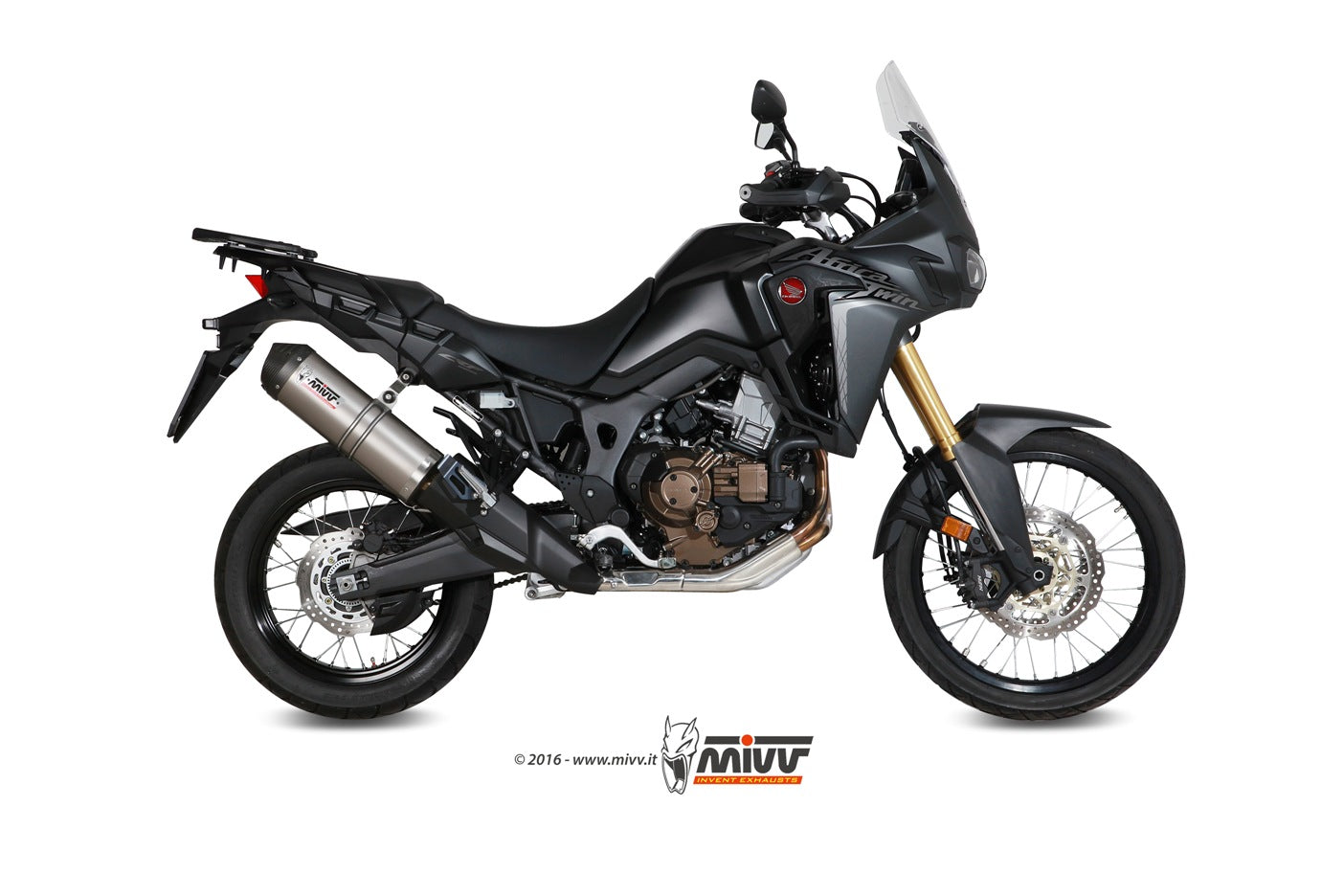 TERMINALI DI SCARICO IN TITANIO MIVV OVAL HONDA CRF 1000 L AFRICA TWIN 2016-2019