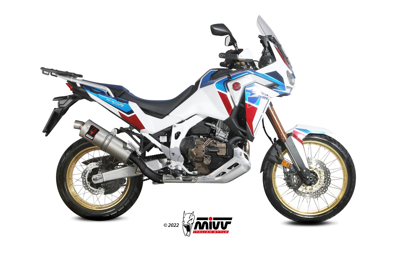 TERMINALI DI SCARICO ACCIAIO INOX MIVV DAKAR HONDA CRF1100 L AFRICA TWIN 2020-23