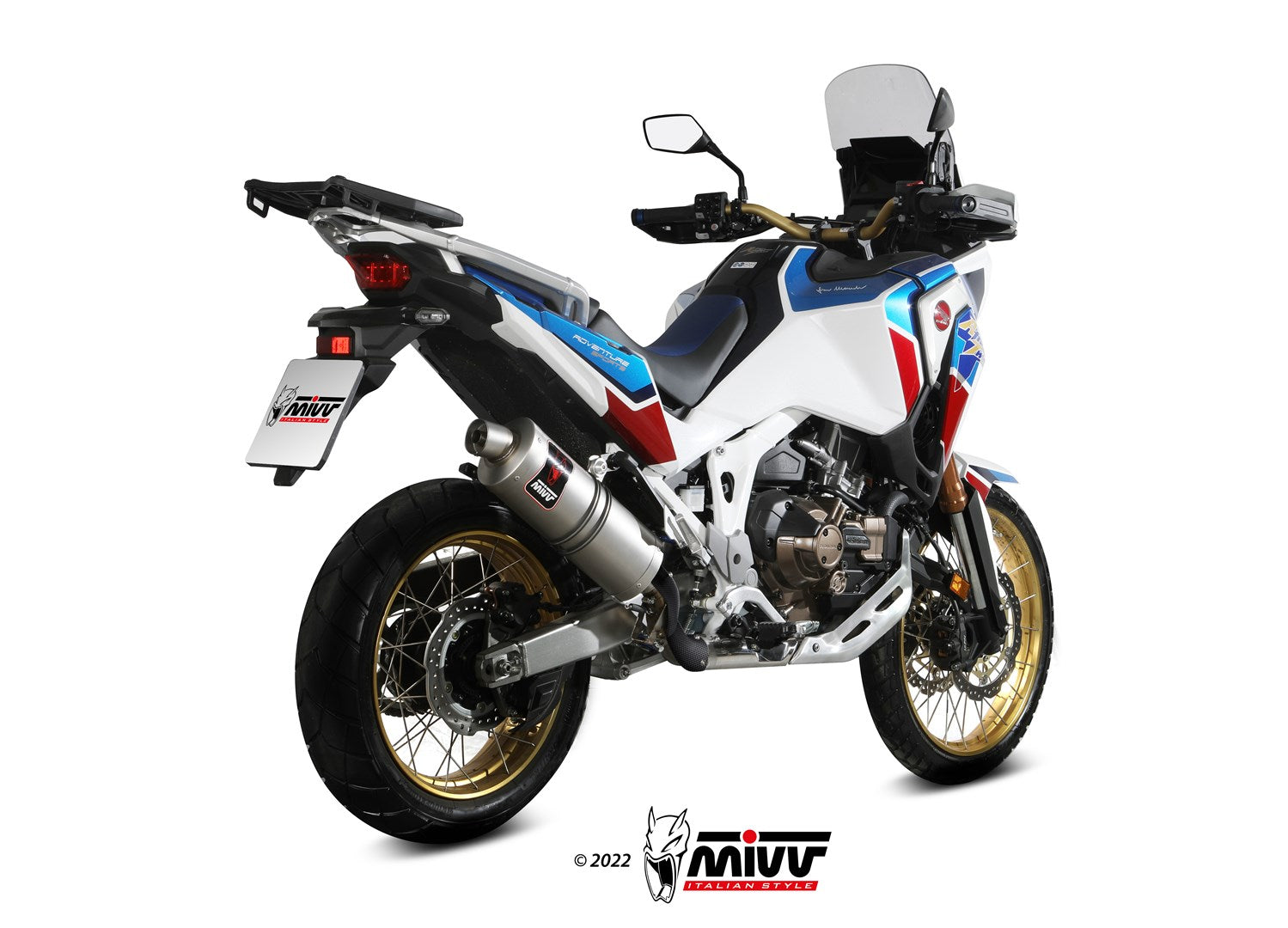 TERMINALI DI SCARICO ACCIAIO INOX MIVV DAKAR HONDA CRF1100 L AFRICA TWIN 2020-23