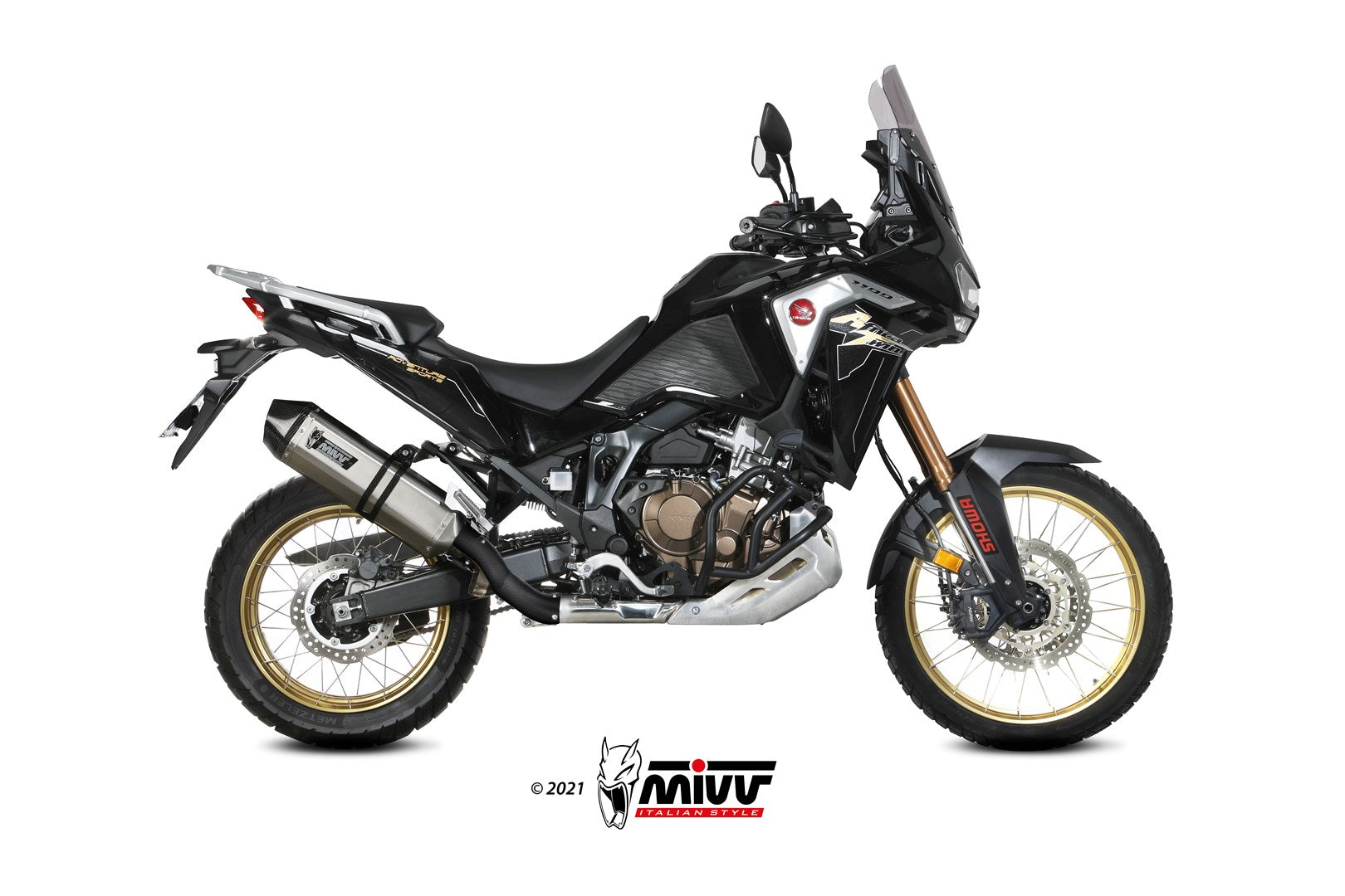 TERMINALI DI SCARICO INOX MIVV SPEED EDGE HONDA CRF1100 L AFRICA TWIN 2020-23