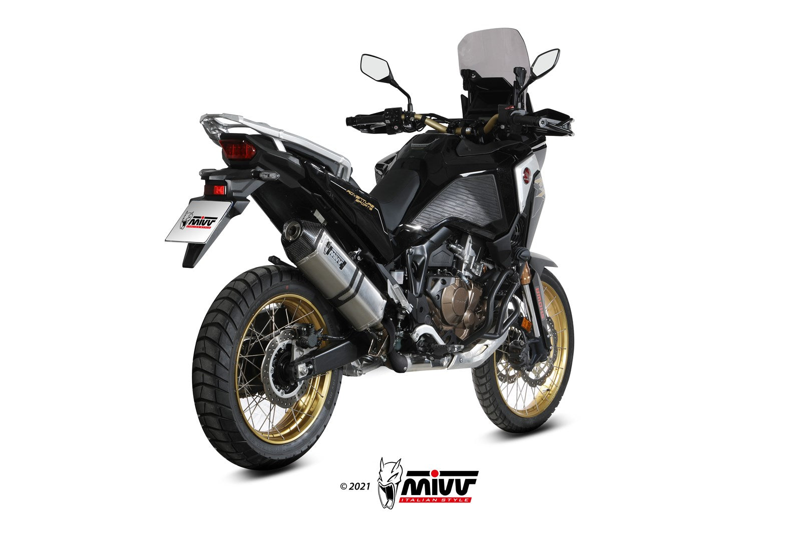 TERMINALI DI SCARICO INOX MIVV SPEED EDGE HONDA CRF1100 L AFRICA TWIN 2020-23