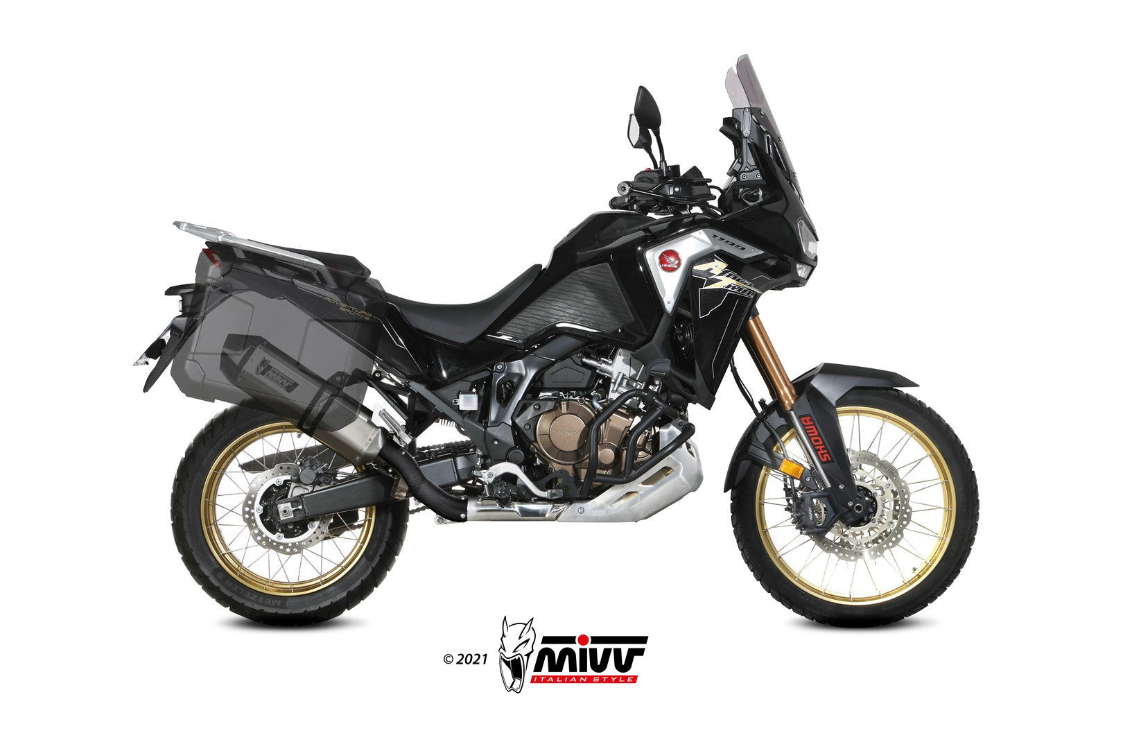 TERMINALI DI SCARICO INOX MIVV SPEED EDGE HONDA CRF1100 L AFRICA TWIN 2020-23