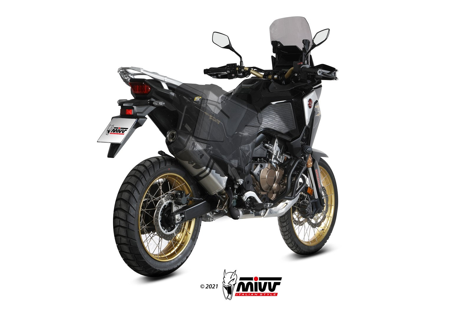 TERMINALI DI SCARICO INOX MIVV SPEED EDGE HONDA CRF1100 L AFRICA TWIN 2020-23