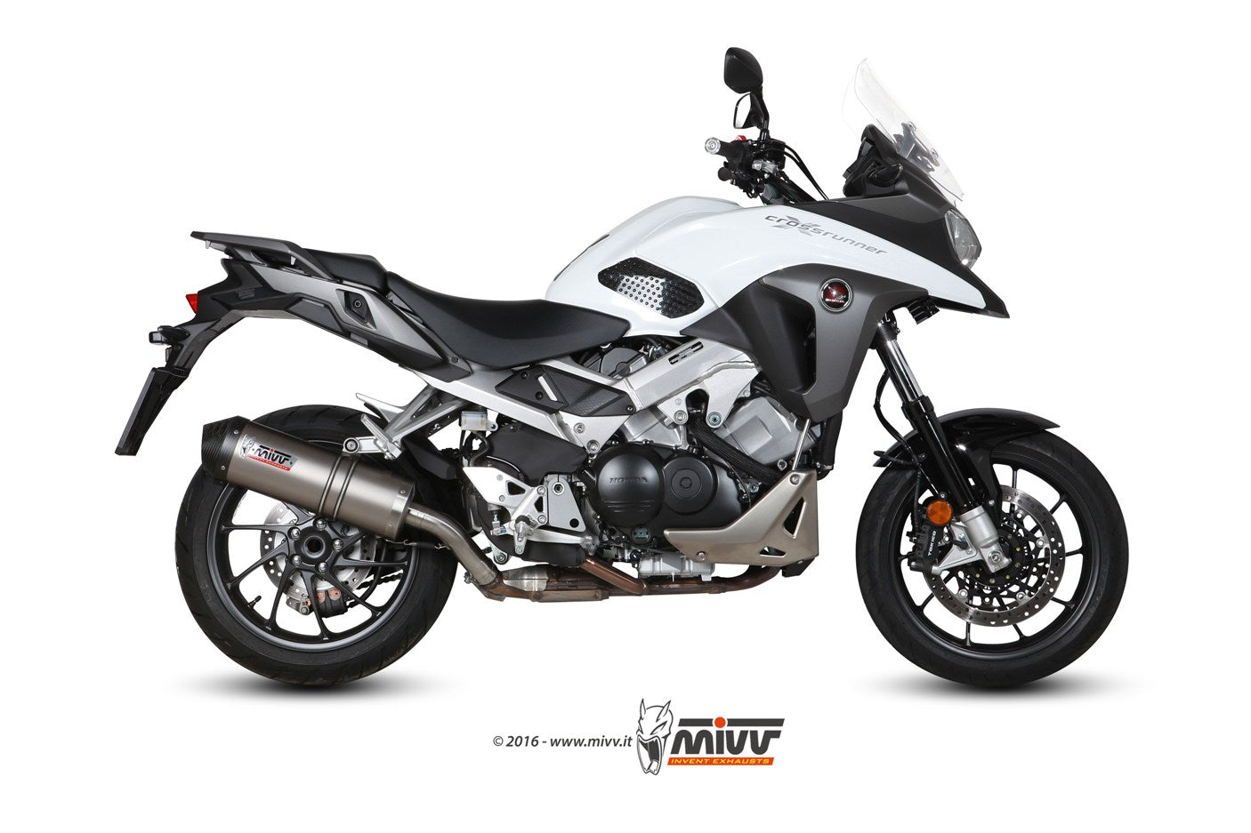 TERMINALI DI SCARICO IN TITANIO MIVV OVAL HONDA CROSSRUNNER 2015 - 2020