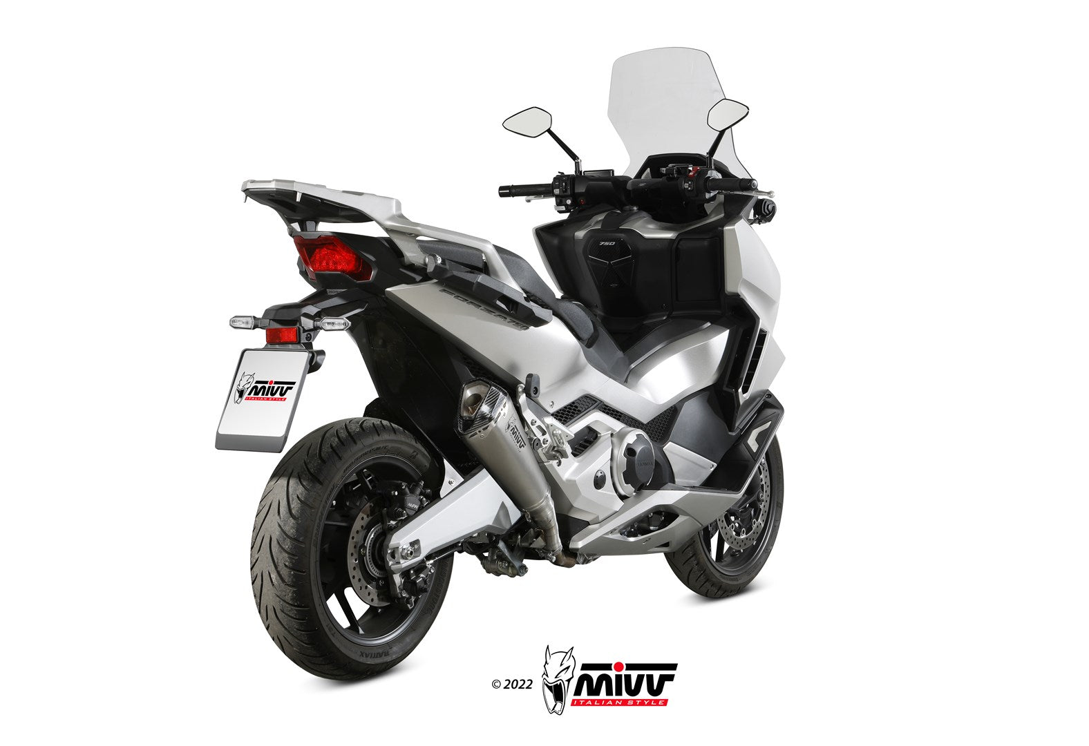 TERMINALI DI SCARICO IN ACCIAIO INOX MIVV DELTA RACE HONDA FORZA 750 2021 - 2024