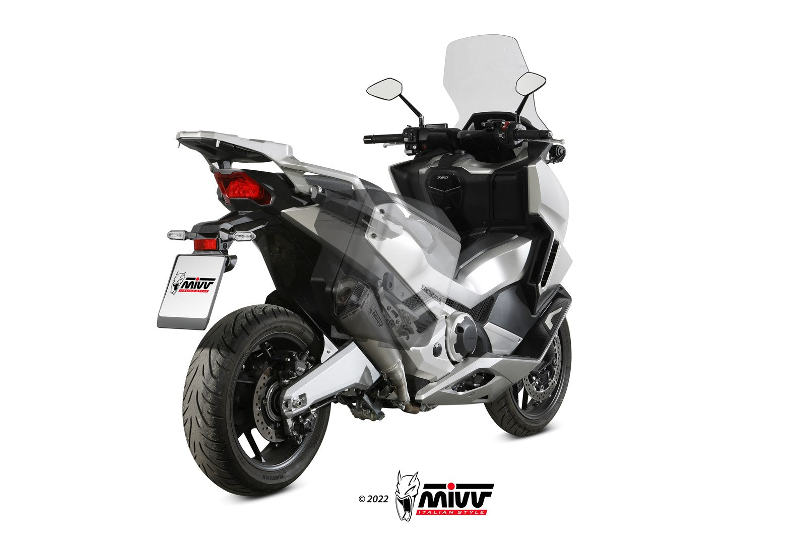 TERMINALI DI SCARICO IN ACCIAIO INOX MIVV DELTA RACE HONDA FORZA 750 2021 - 2024