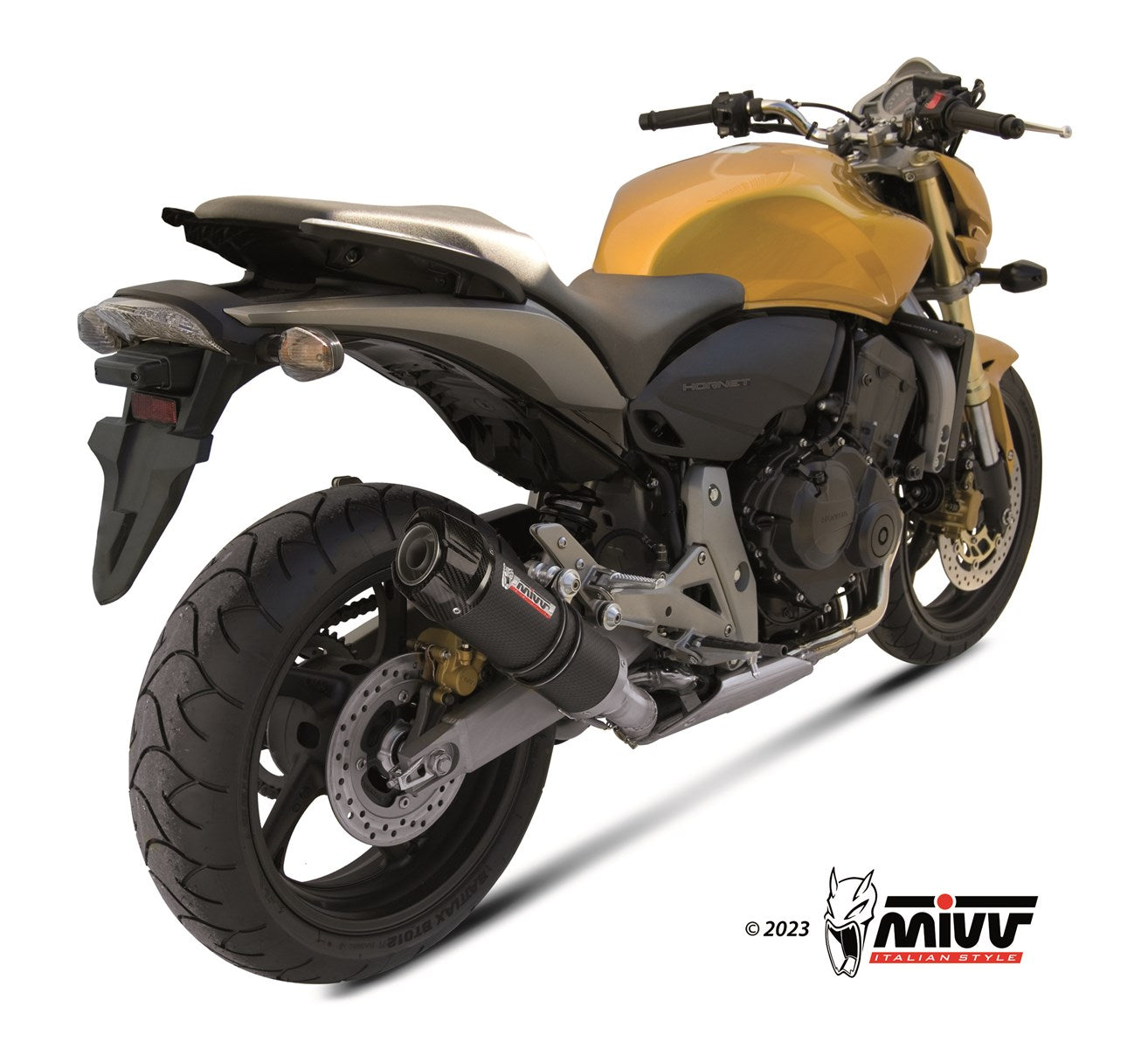 TERMINALE DI SCARICO IN CARBONIO MIVV GP HONDA HORNET 600 2007 - 2013