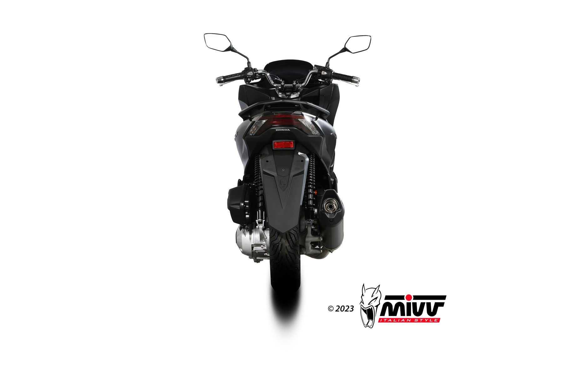 SCARICO COMPLETO IN ACCIAIO INOX NERO MIVV MOVER HONDA PCX 125 2021 - 2024