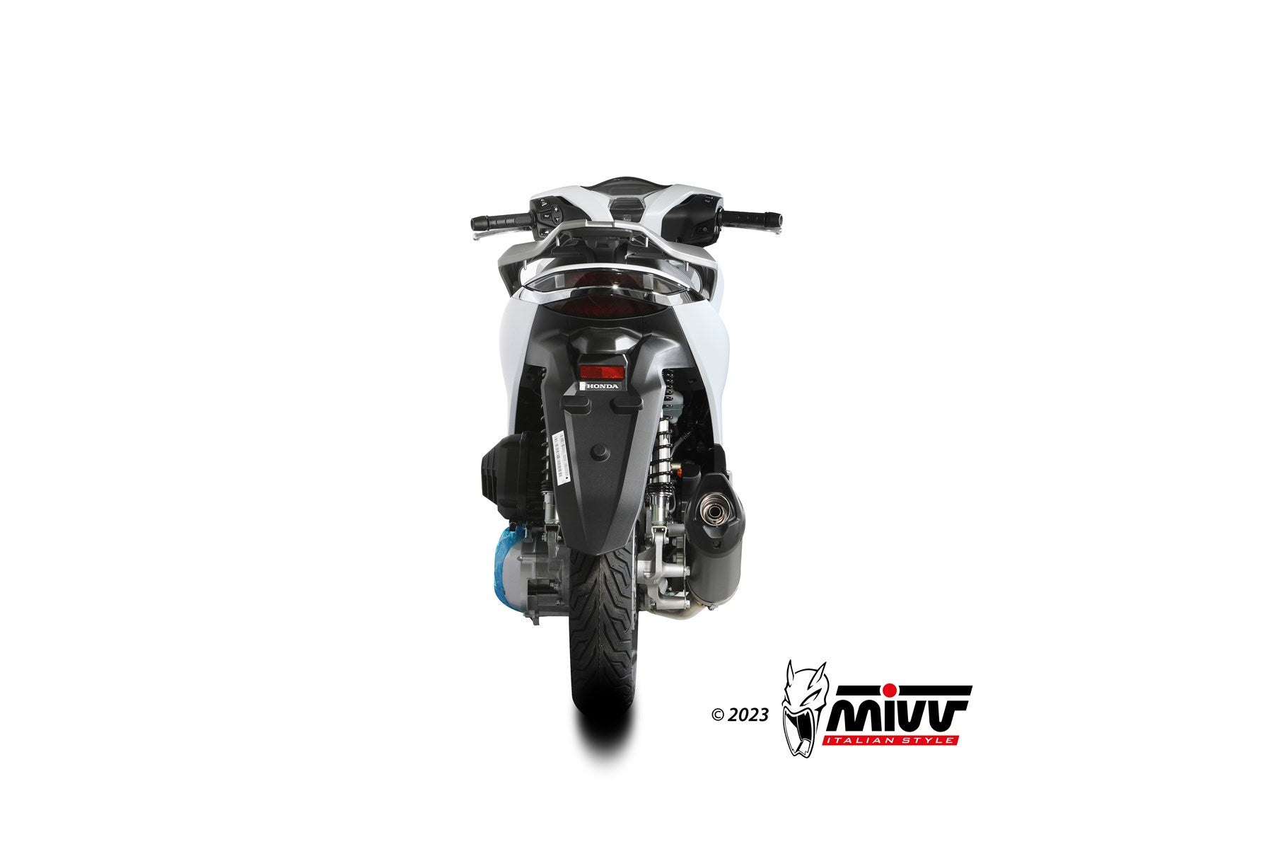 SCARICO COMPLETO IN ACCIAIO INOX NERO MIVV MOVER HONDA SH 150 2020 - 2024