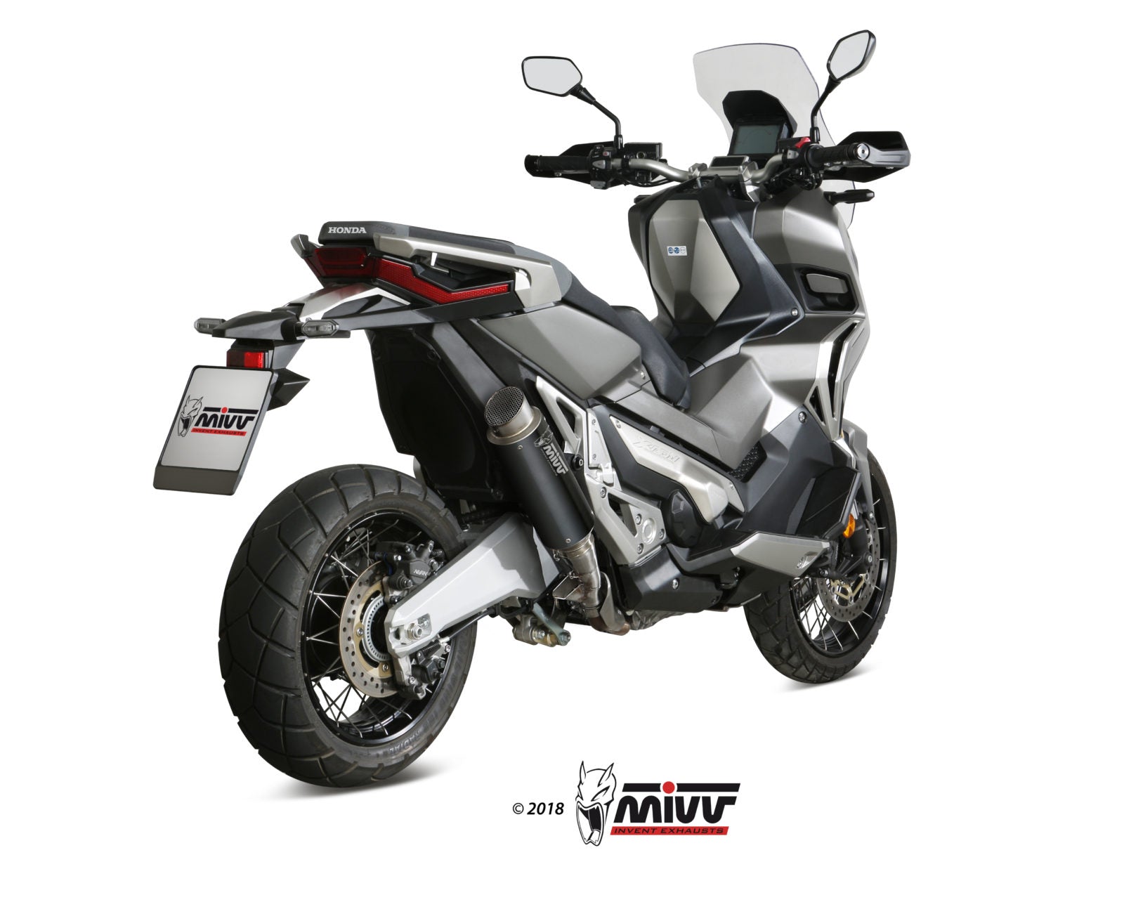 TERMINALI DI SCARICO IN ACCIAIO INOX NERO MIVV GPPRO HONDA X-ADV 750 2017 - 2024