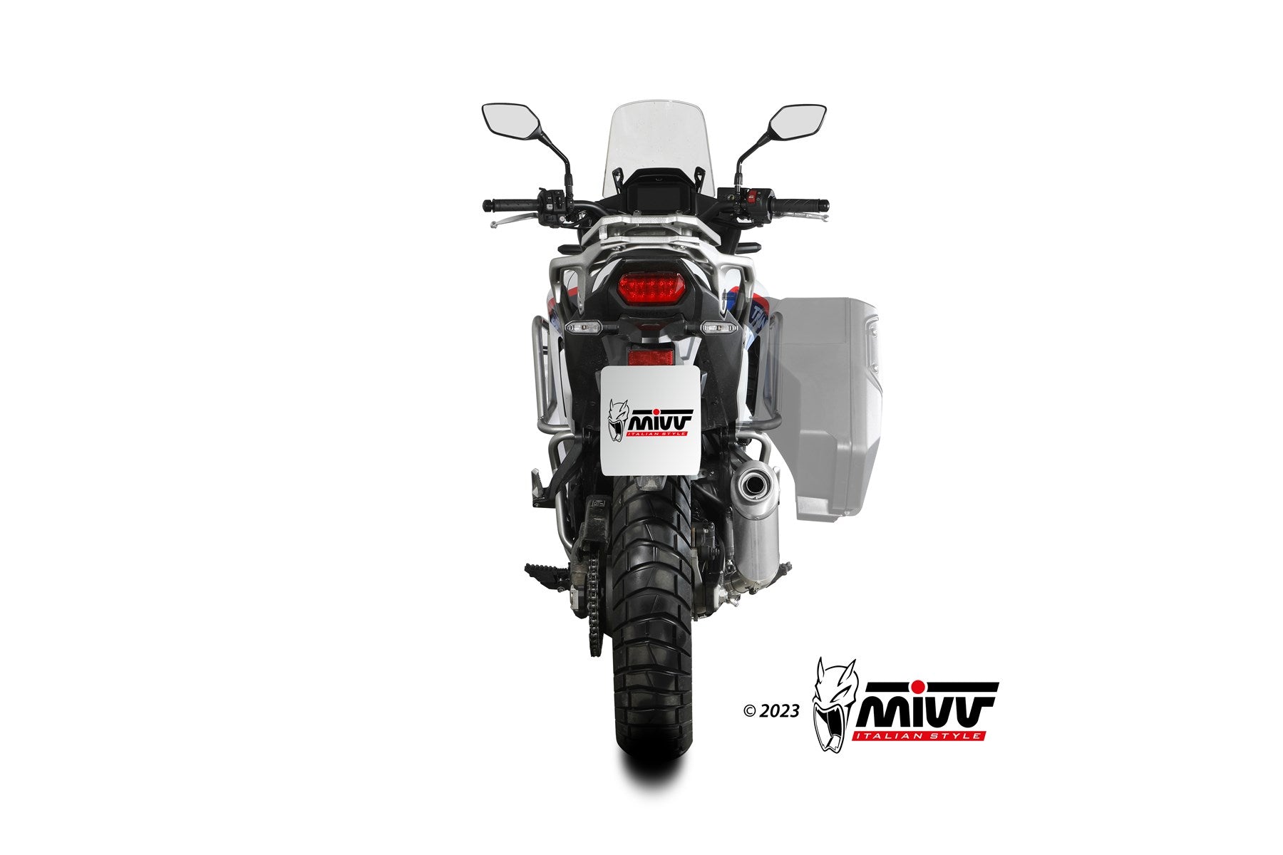 TERMINALI DI SCARICO IN ACCIAIO INOX MIVV OVAL HONDA XL750 TRANSALP 2023 - 2024