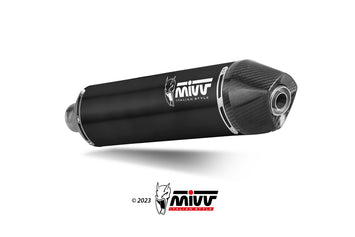 Terminali Di Scarico Inox Nero Mivv Str1 Husqvarna 701 Enduro /Supermoto 2021-24