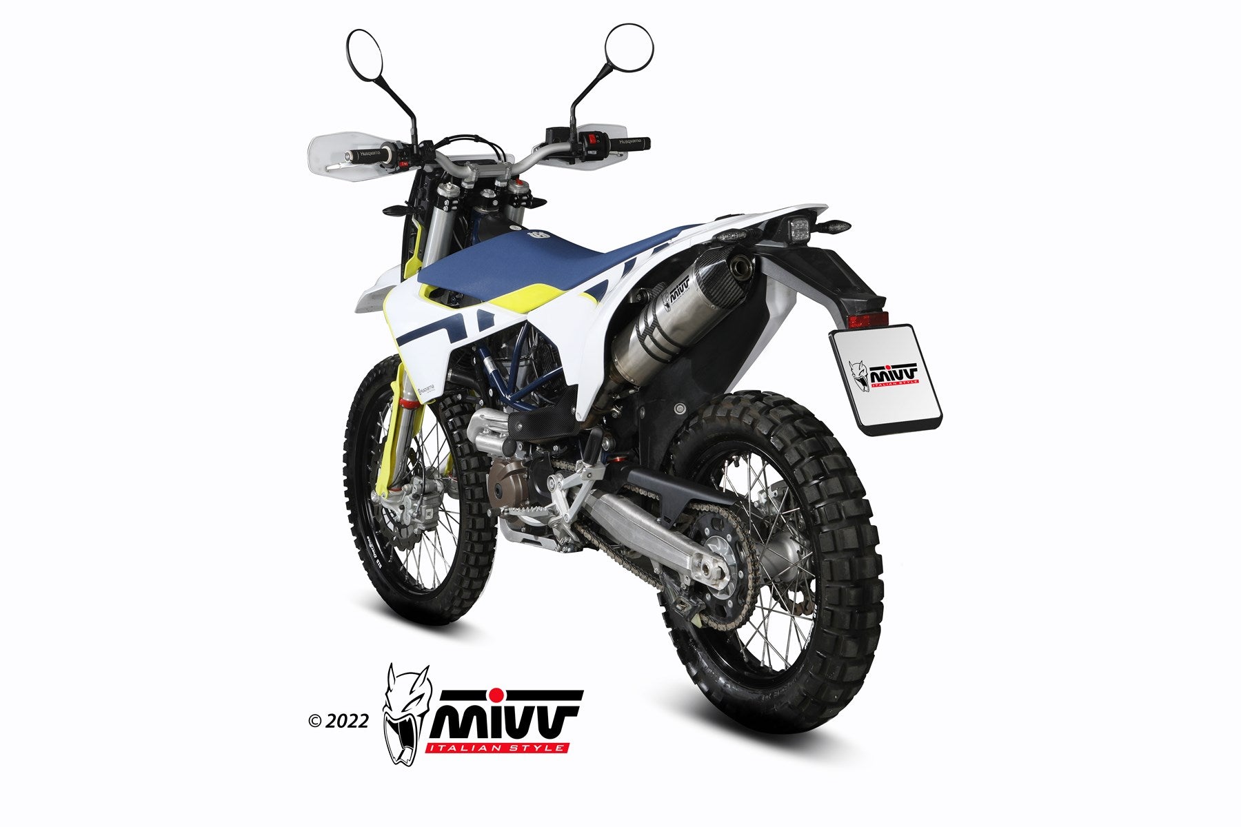 TERMINALI DI SCARICO IN TITANIO MIVV STR1 HUSQVARNA 701 ENDURO/SUPERMOTO 2021-24