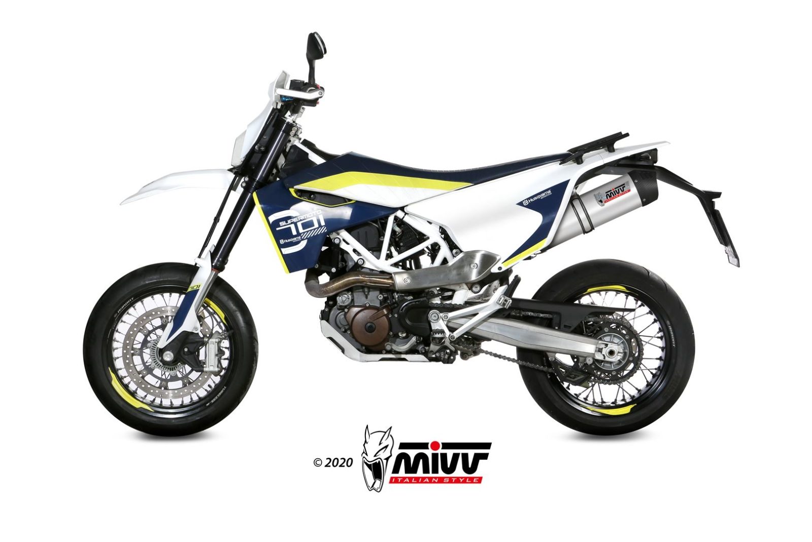 TERMINALI DI SCARICO IN TITANIO MIVV OVAL HUSQVARNA 701 ENDURO/SUPERMOTO 2017-20