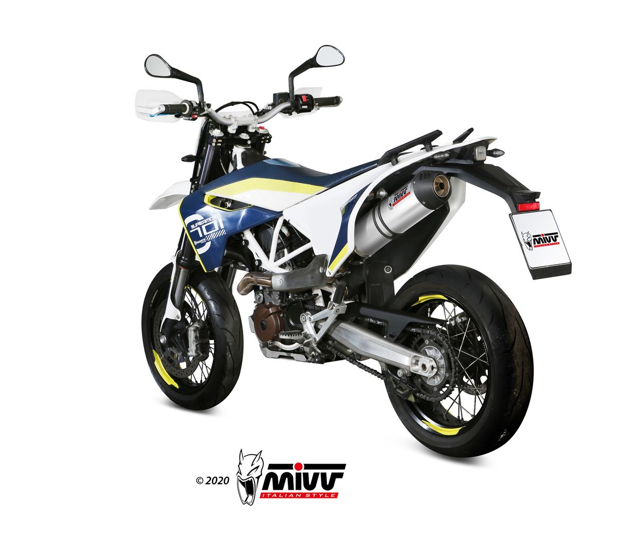 TERMINALI DI SCARICO IN TITANIO MIVV OVAL HUSQVARNA 701 ENDURO/SUPERMOTO 2017-20