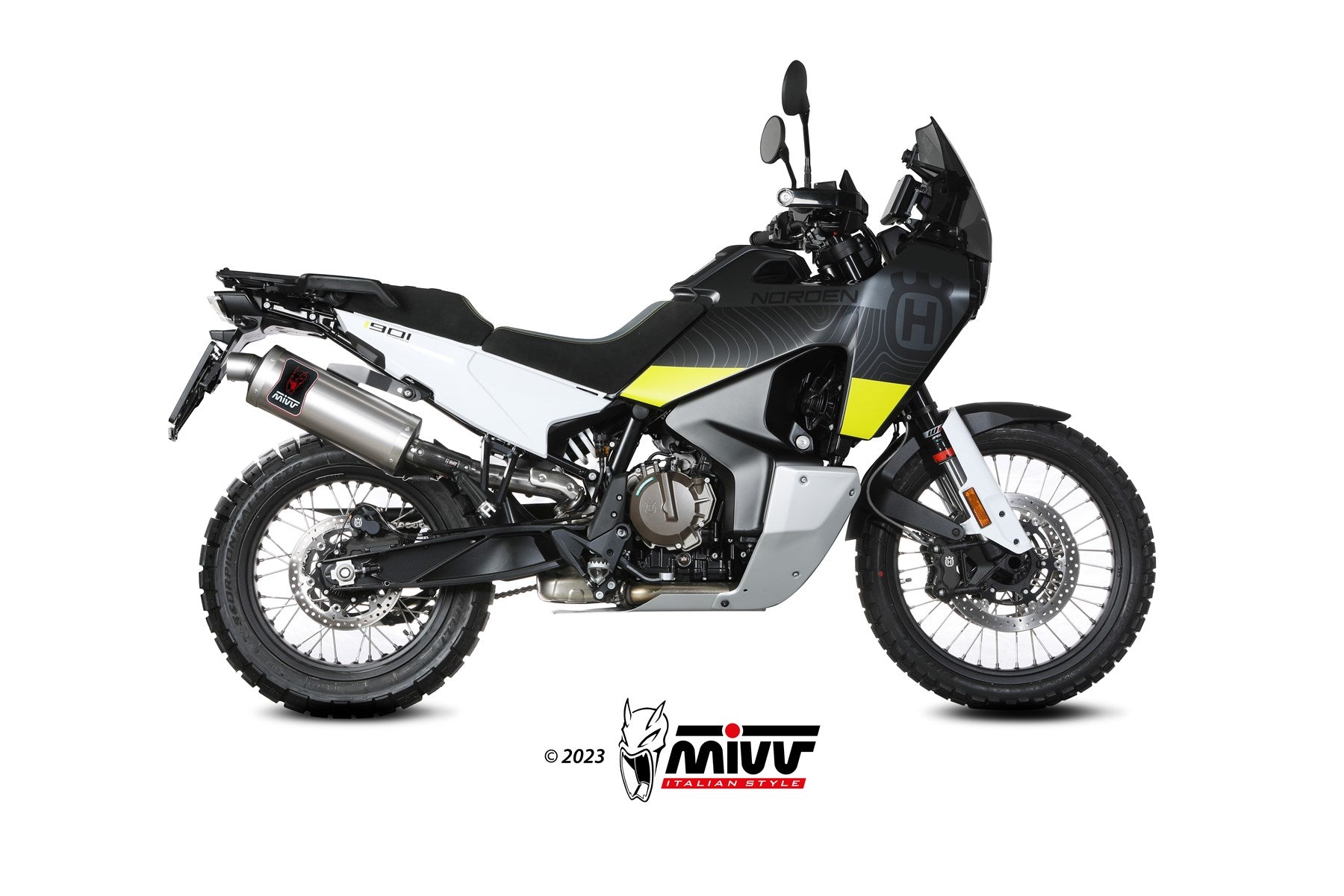 TERMINALI DI SCARICO IN ACCIAIO INOX MIVV DAKAR HUSQVARNA NORDEN 901 2022 - 2024