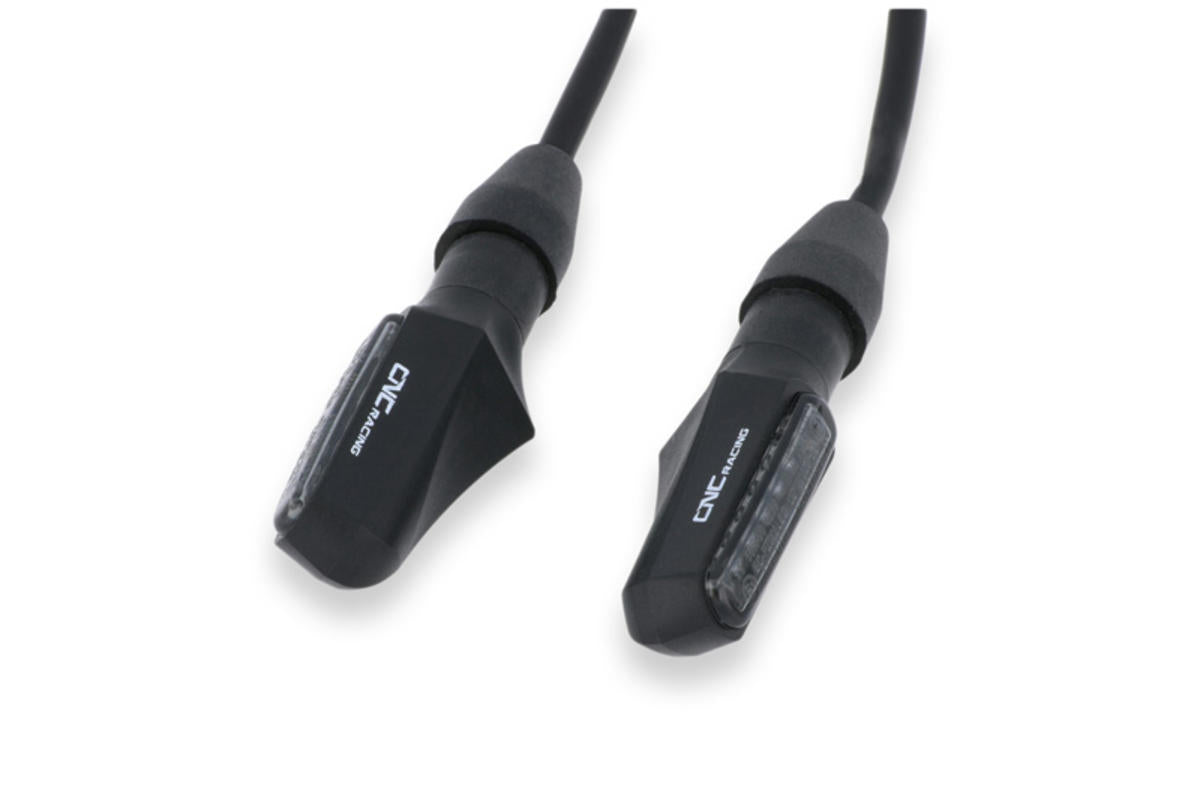 FRECCE PER MOTO A LED TASK ANTERIORI + LUCE POSIZIONE CNC RACING