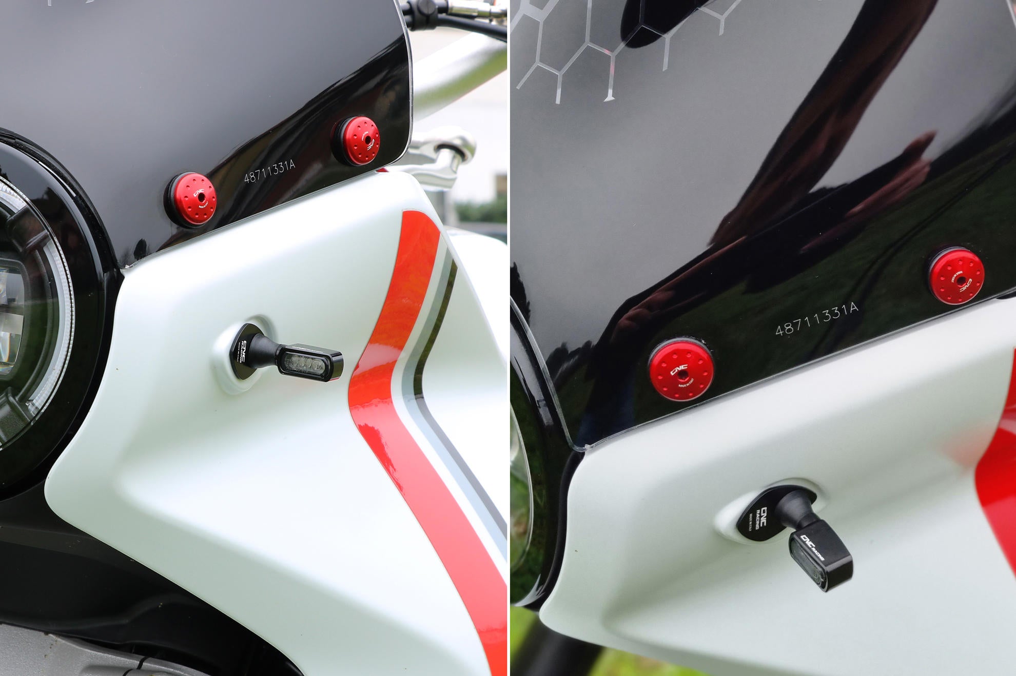 PIASTRINE ADATTATORE FRECCE CNC RACINNG DUCATI DESERTX 937