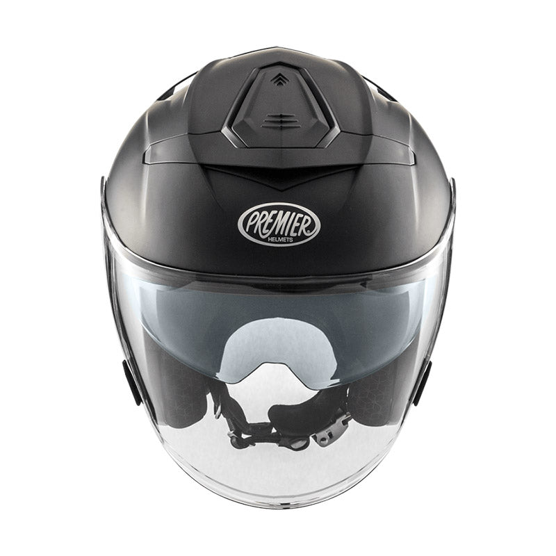 CASCO DA MOTO JET PREMIER JT-5 NERO OPACO