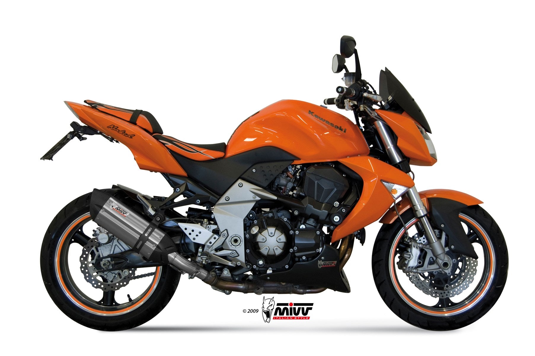 TERMINALI DI SCARICO IN ACCIAIO INOX MIVV SUONO KAWASAKI Z1000 2007 - 2009