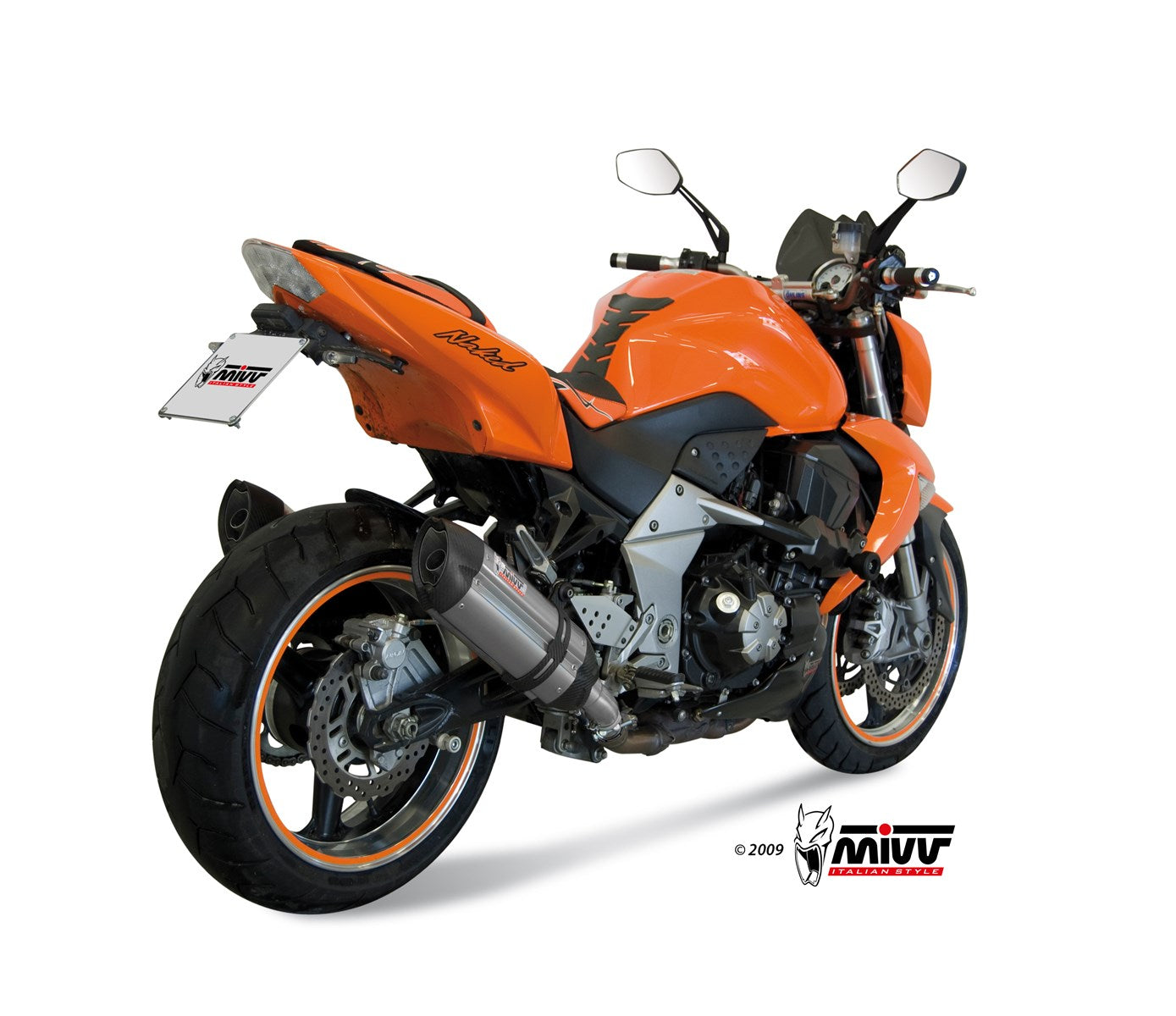 TERMINALI DI SCARICO IN ACCIAIO INOX MIVV SUONO KAWASAKI Z1000 2007 - 2009