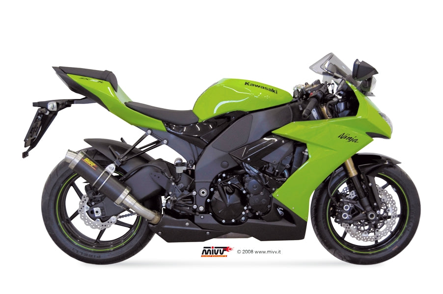 TERMINALE DI SCARICO IN CARBONIO MIVV GP KAWASAKI ZX-10 R 2008 - 2010