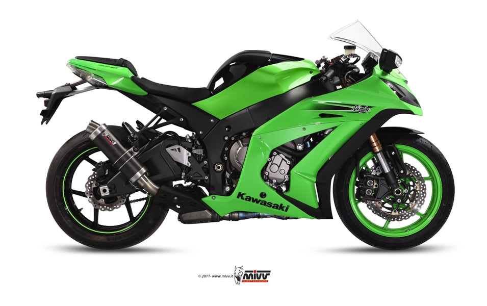 TERMINALE DI SCARICO IN CARBONIO MIVV GP KAWASAKI ZX-10 R 2011 - 2015