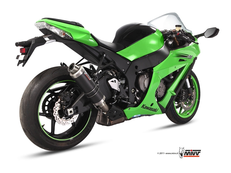 TERMINALE DI SCARICO IN CARBONIO MIVV GP KAWASAKI ZX-10 R 2011 - 2015