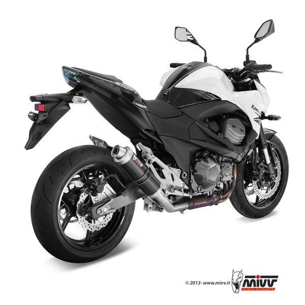 TERMINALE DI SCARICO IN ACCIAIO INOX NERO MIVV GP KAWASAKI Z800 E 2013 - 2016