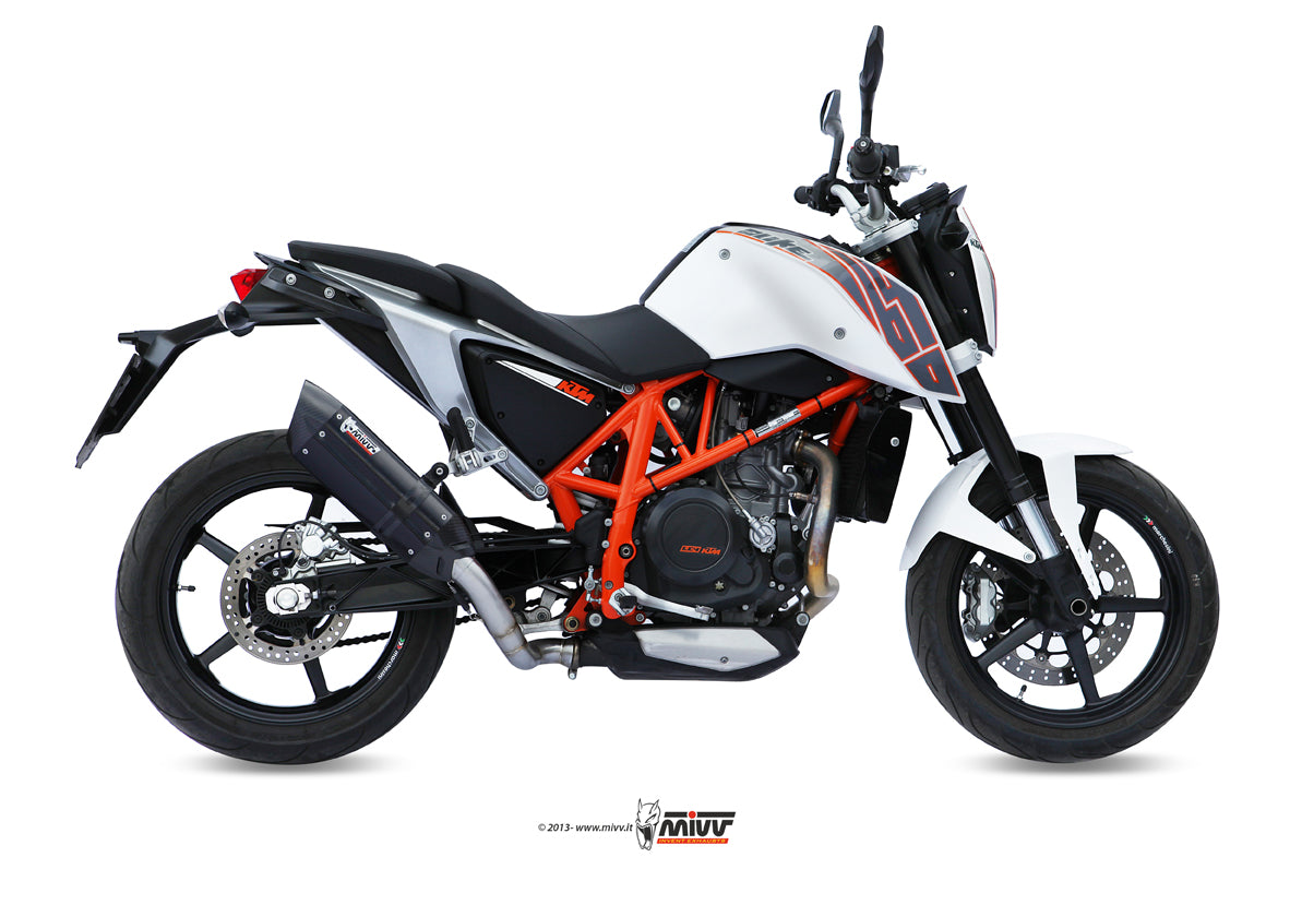 TERMINALE DI SCARICO IN ACCIAIO INOX NERO MIVV SUONO KTM 690 DUKE 2012 - 2018
