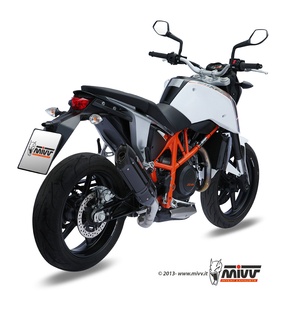 TERMINALE DI SCARICO IN ACCIAIO INOX NERO MIVV SUONO KTM 690 DUKE 2012 - 2018