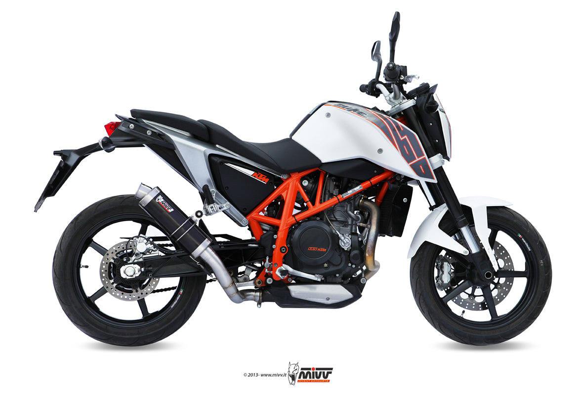 TERMINALE DI SCARICO IN ACCIAIO INOX NERO MIVV GP KTM 690 DUKE 2012 - 2018