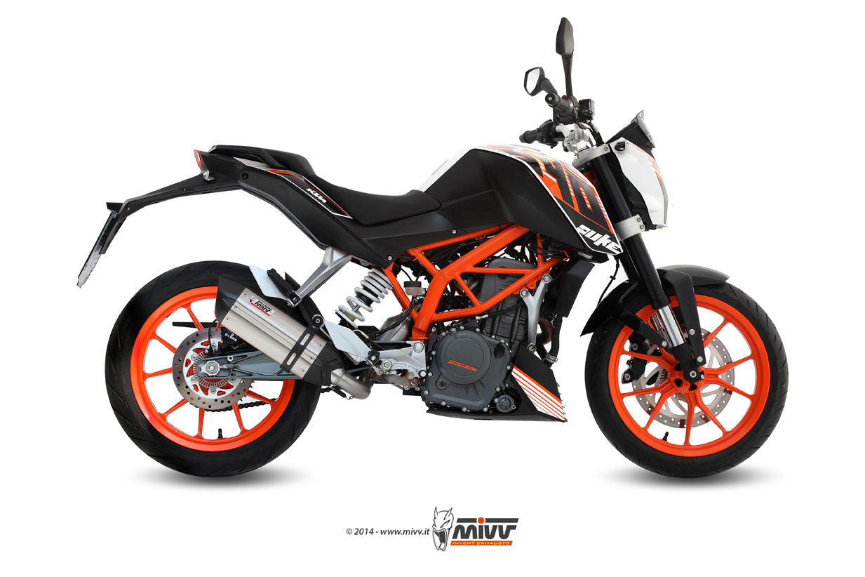 SCARICO COMPLETO IN ACCIAIO INOX MIVV SUONO KTM 390 DUKE 2013 - 2016