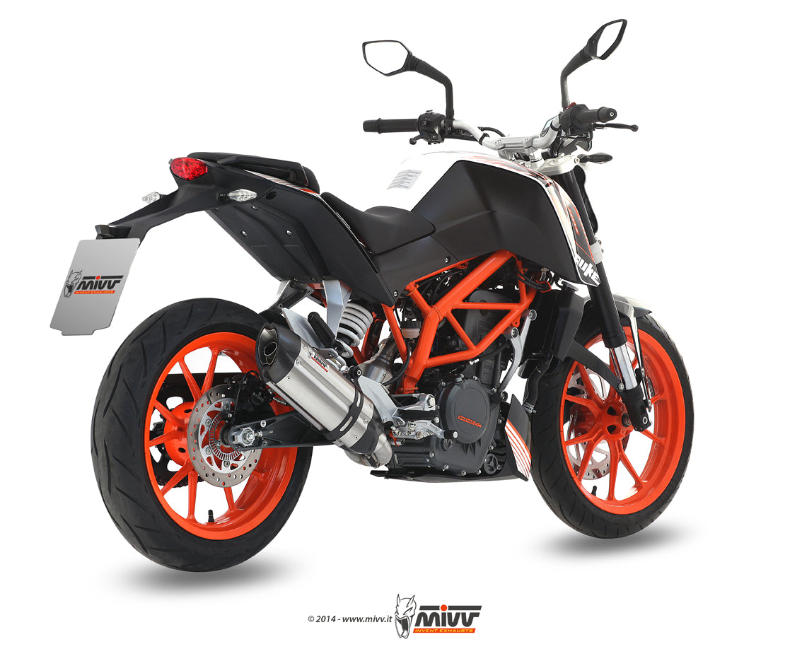 SCARICO COMPLETO IN ACCIAIO INOX MIVV SUONO KTM 390 DUKE 2013 - 2016