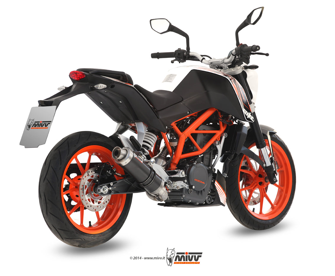 SCARICO COMPLETO IN CARBONIO MIVV GP KTM 390 DUKE 2013 - 2016