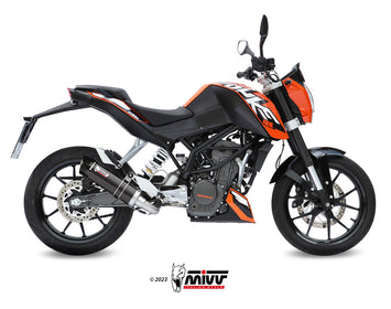 Scarico Completo Mivv Inox Nero Gp Ktm 125 Duke 2011-2016