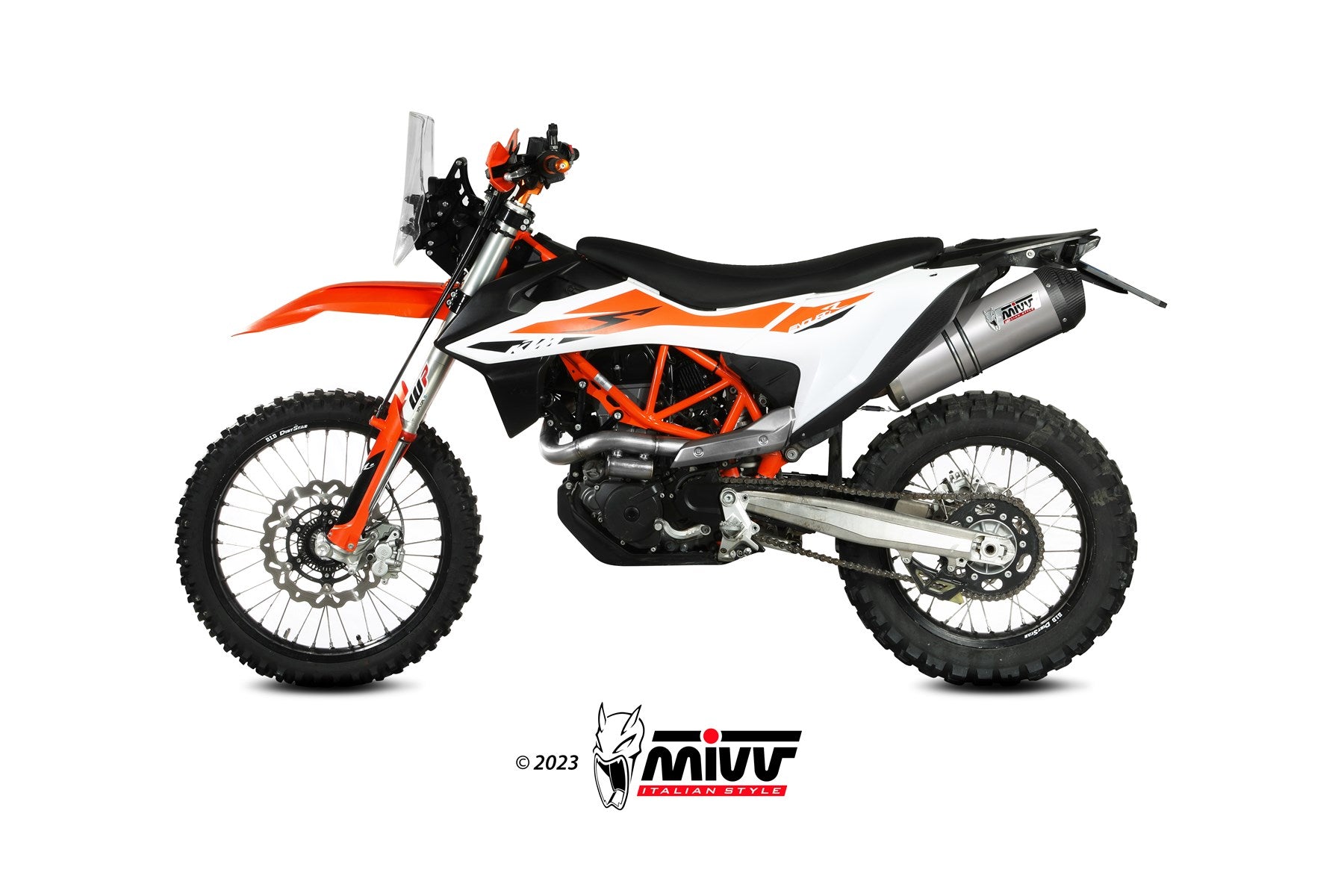 TERMINALE DI SCARICO IN TITANIO MIVV OVAL KTM 690 ENDURO R 2019 - 2020