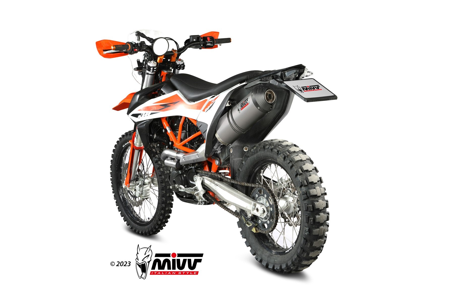 TERMINALE DI SCARICO IN TITANIO MIVV OVAL KTM 690 ENDURO R 2019 - 2020