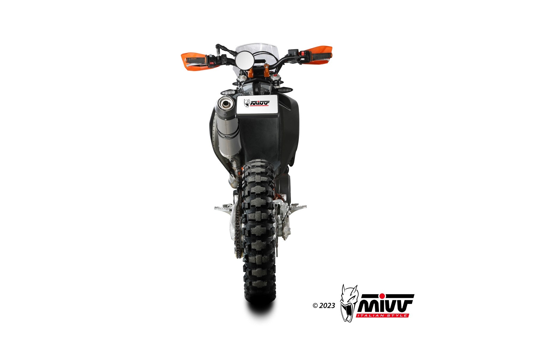 TERMINALE DI SCARICO IN TITANIO MIVV OVAL KTM 690 ENDURO R 2019 - 2020