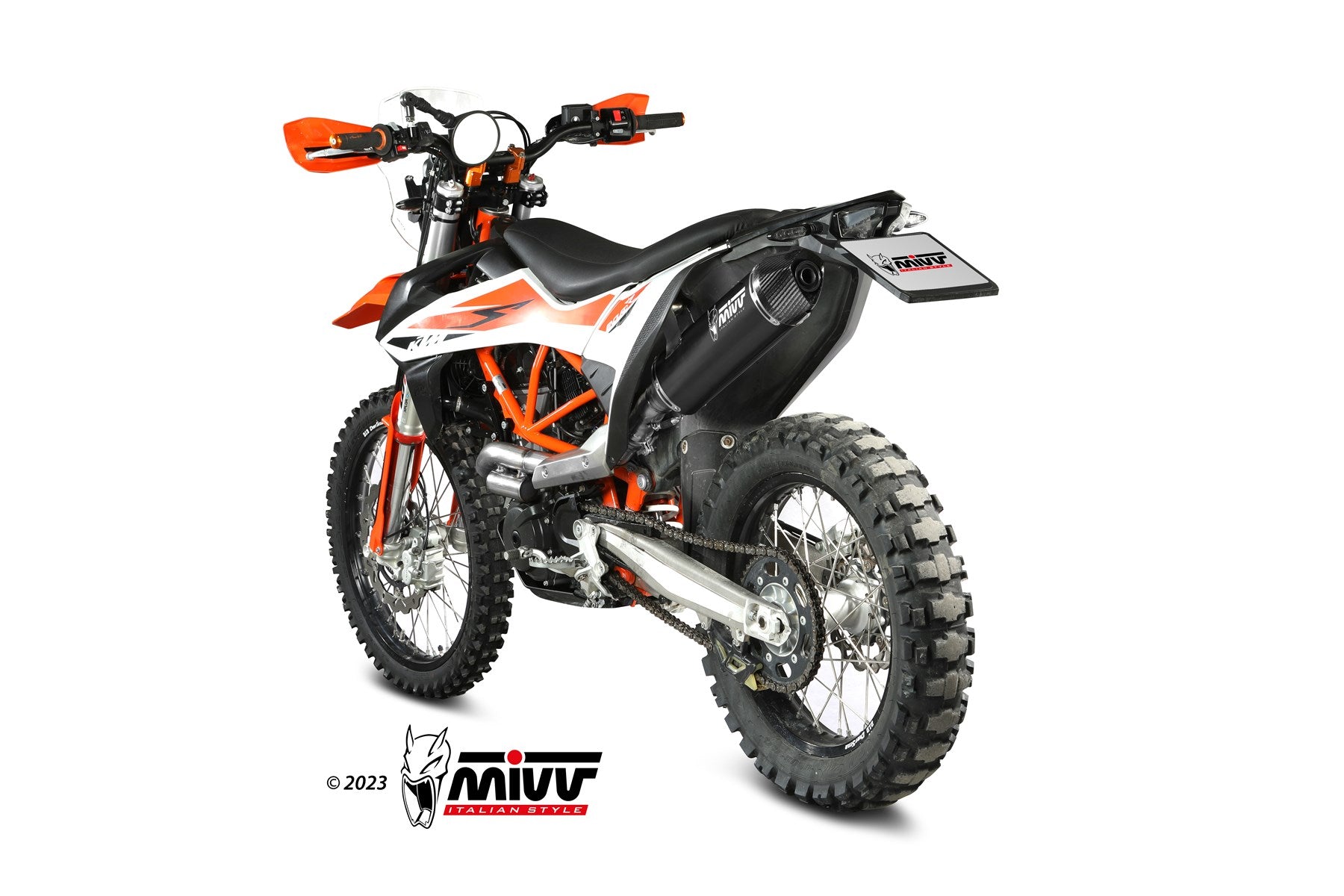 TERMINALE DI SCARICO IN ACCIAIO INOX NERO MIVV STR1 KTM 690 ENDURO R 2019 - 2020