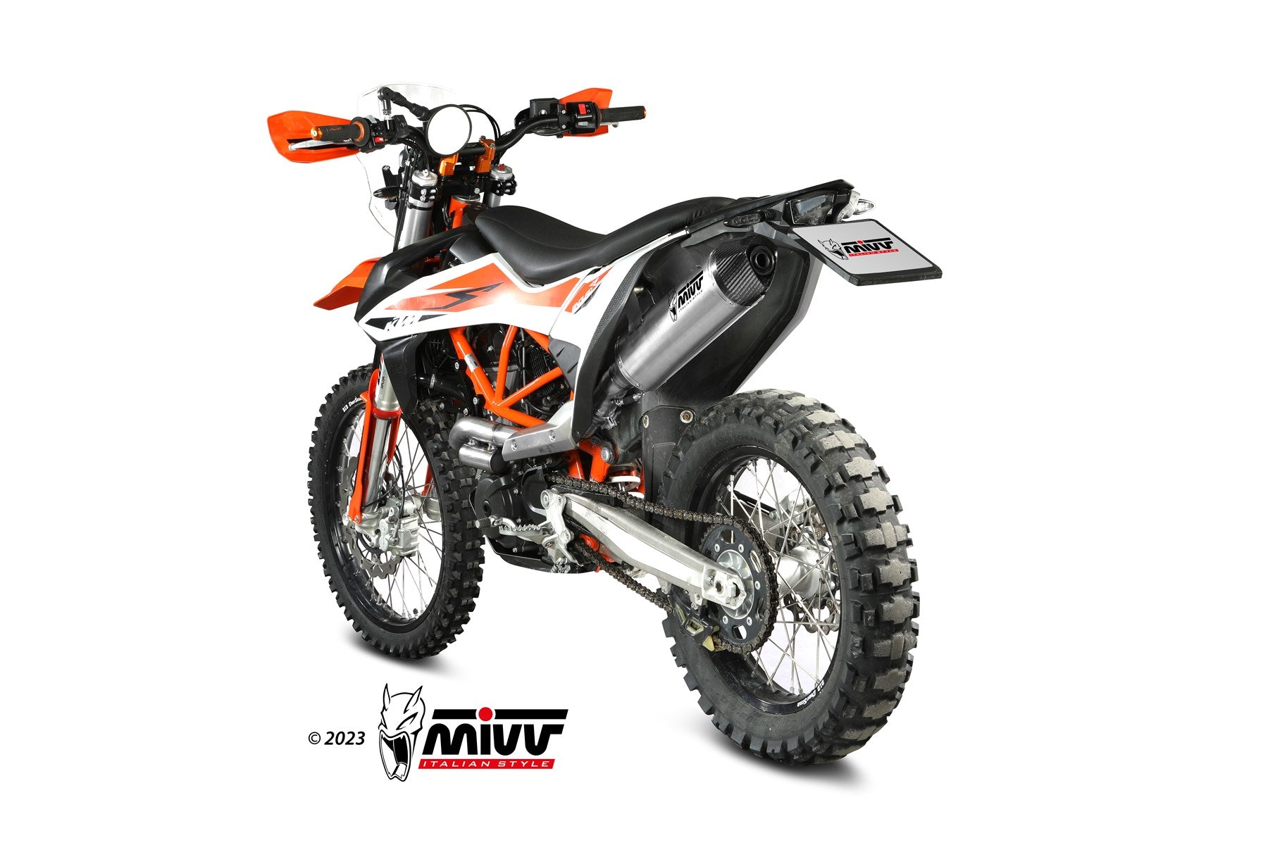 TERMINALE DI SCARICO IN ACCIAIO INOX MIVV STR1 KTM 690 ENDURO R 2021 - 2024