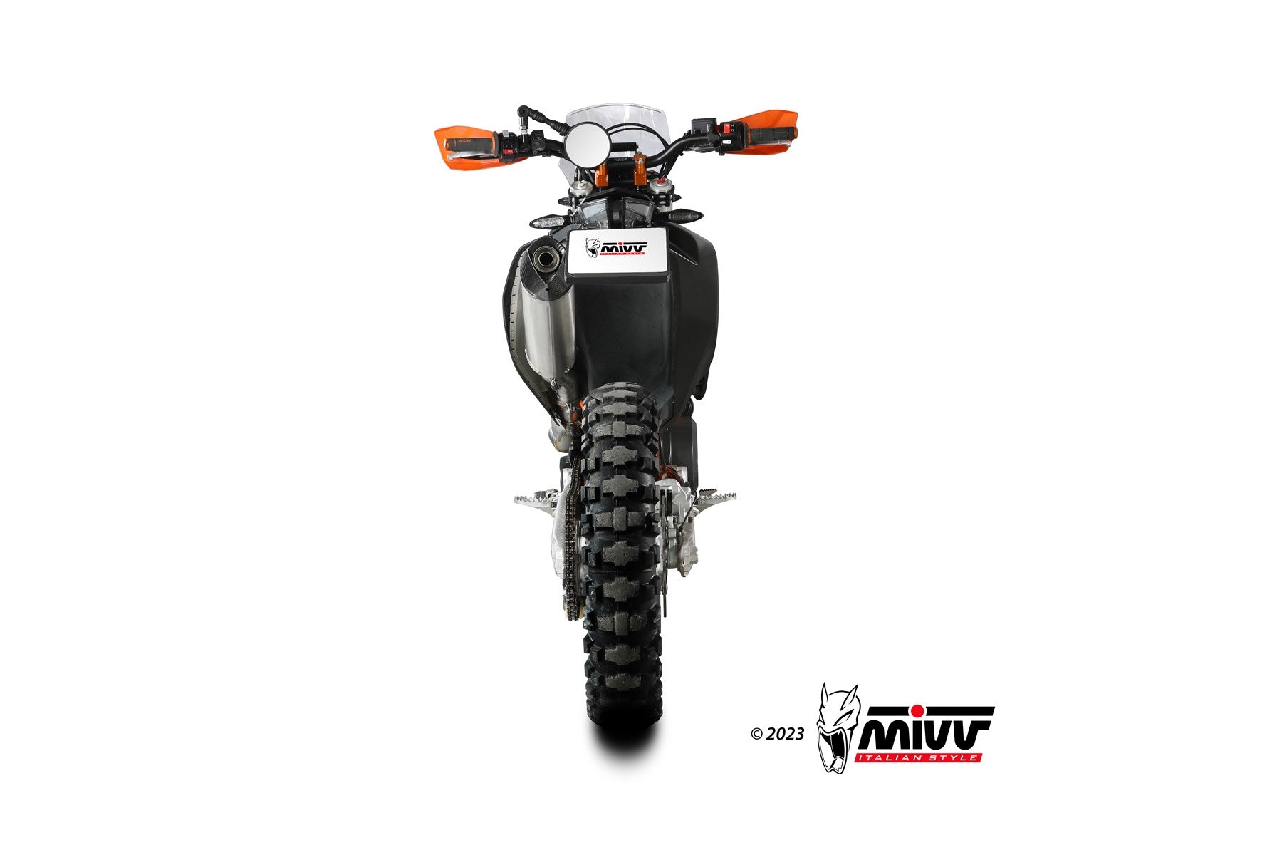 TERMINALE DI SCARICO IN ACCIAIO INOX MIVV STR1 KTM 690 ENDURO R 2021 - 2024