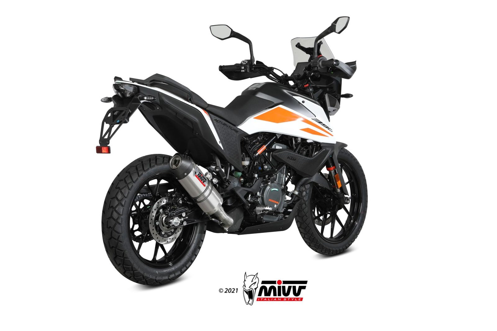 TERMINALE DI SCARICO IN TITANIO MIVV OVAL KTM 390 ADVENTURE 2020 - 2024