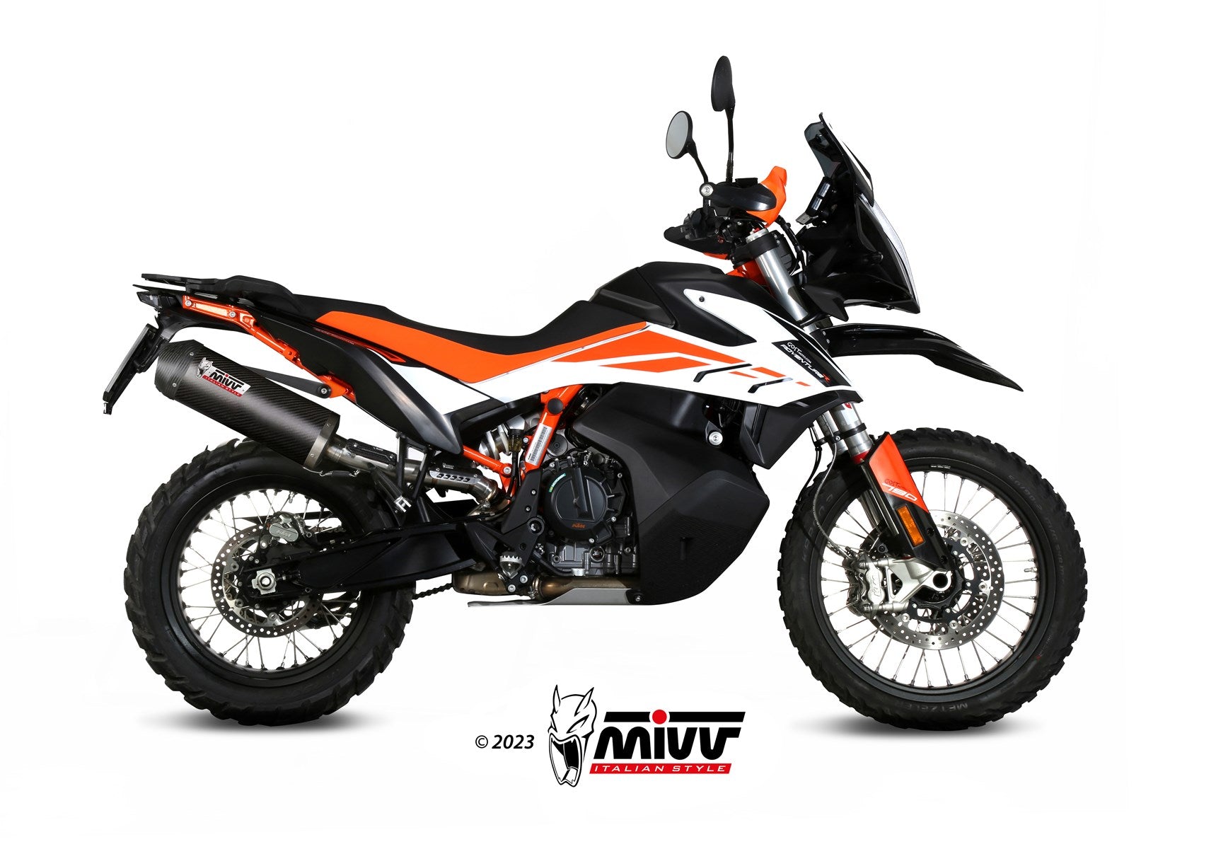 TERMINALE DI SCARICO IN CARBONIO MIVV OVAL KTM 790 ADVENTURE / R 2019 - 2020